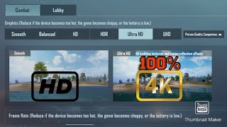 How To Use Ultra HD(4K) Settings PUBG Mobile | Fix Lag | Explained In Detail screenshot 2