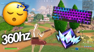 Razer Huntsman Mini ASMR 😴Ranked Elite Solo🏆 Satisfying Keyboard Fortnite 360 FPS 4K