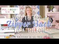 How to add a Zipper Back to a Pillow with Melissa Mortenson | Fat Quarter Shop