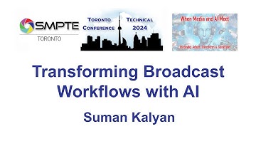 TTC 2024 - Transforming Broadcast Workflows with AI