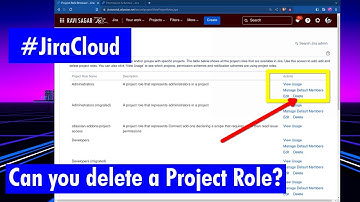 Jira Cloud - What happens when you delete Project Role?