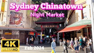 4 K Sydney Chinatown Friday night market ：safe ，delicious and distinctive / 雪梨唐人街週五夜市#sydneycitywalk
