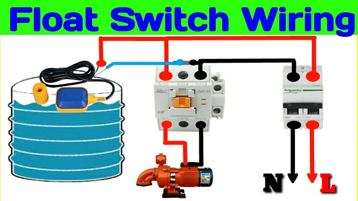 single phase motor float switch connection | float switch connection with contactor & wiring diagram