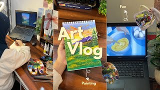 Paint with me 🎨 | Art Vlog