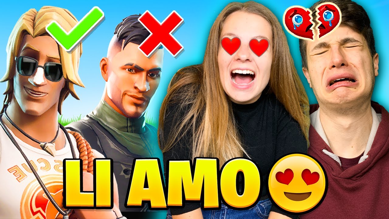 LA MIA RAGAZZA SCEGLIE I MASCHI PIÙ BELLI!!😍 Fortnite ITA - YouTube