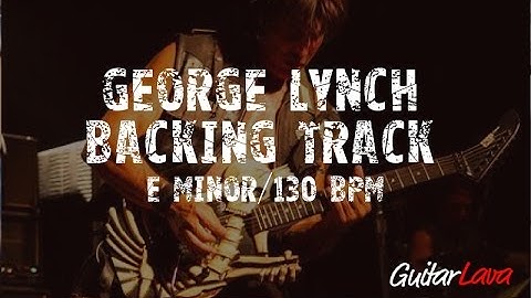 George Lynch Dokken Style Backing Track E minor/130 BPM
