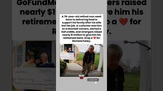 78-Year-Old Delivered Food, Strangers Raised $960K For His Retirement #shorts #Kindness