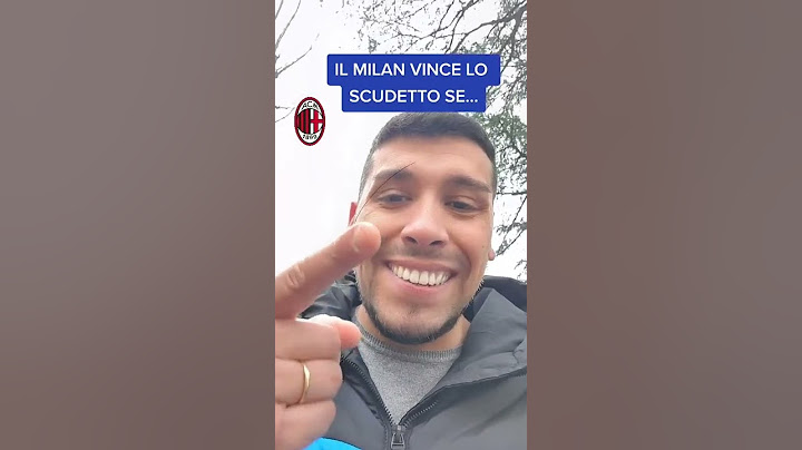 IL MILAN VINCE LO SCUDETTO SE...
