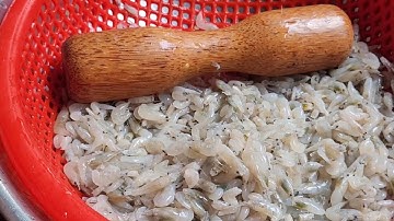 Bí quyết làm sạch râu tép bằng Chày đâm tiêu không cần dao kéo chỉ 1 phút