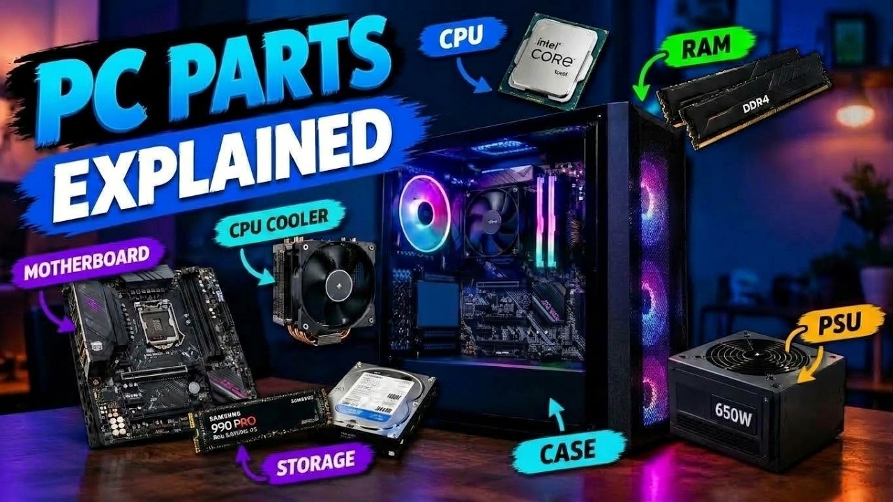 Computer R Parts PC Parts Explained for Beginners - YouTube