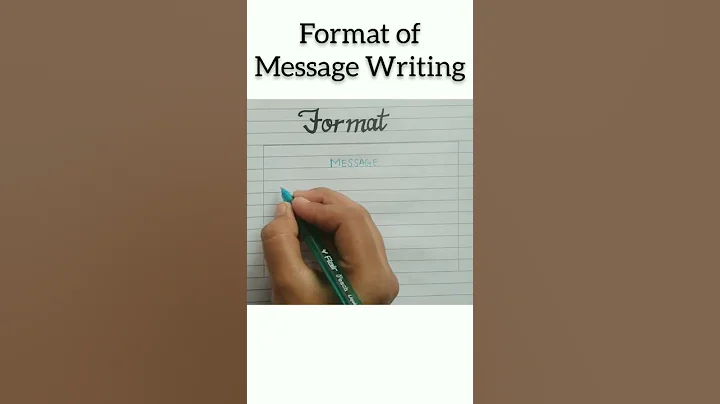 Format of Message Writing || For classes 6-8 || #shorts #message #messagewriting - DayDayNews
