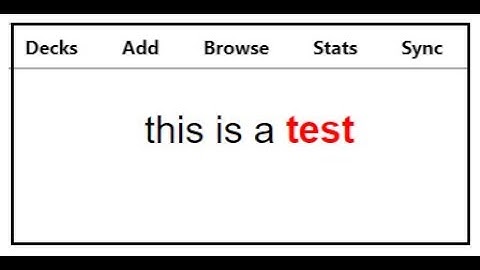 Anki - Adding Red and Bold note card styling