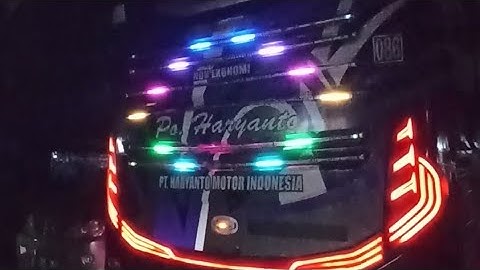 Tail lamp text new mode RGB 180cm 6 baris led khusus Bus