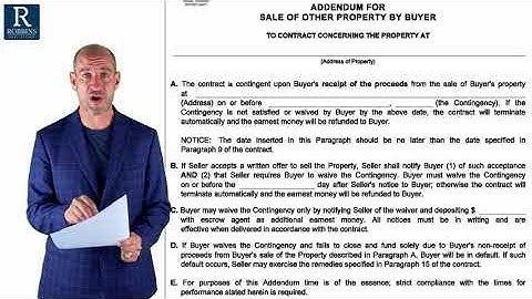 CONTINGENCY [Part 18] Texas Real Estate Contract Series JAY ROBBINS  Dallas Real Estate Broker