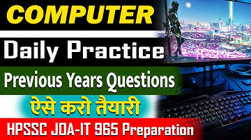 HPSSC JOA IT 965 Preparation | Computer MCQ Practice | Previous Year Questions  | Success Educator