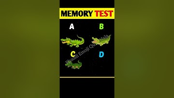 Memory Test #40 😎| Riddles And Puzzles For Iq Test | #shorts