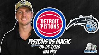 Detroit Pistons vs Orlando Magic 4/25/26 NBA Free Picks &amp; Prediction | NBA Playoffs | Game 3