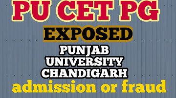 PU-CET PG PUNJAB UNIVERSITY CHANDIGARH EXPOSED ADMISSION TENTATIVE MERIT LIST OR FRAUD MERIT LIST