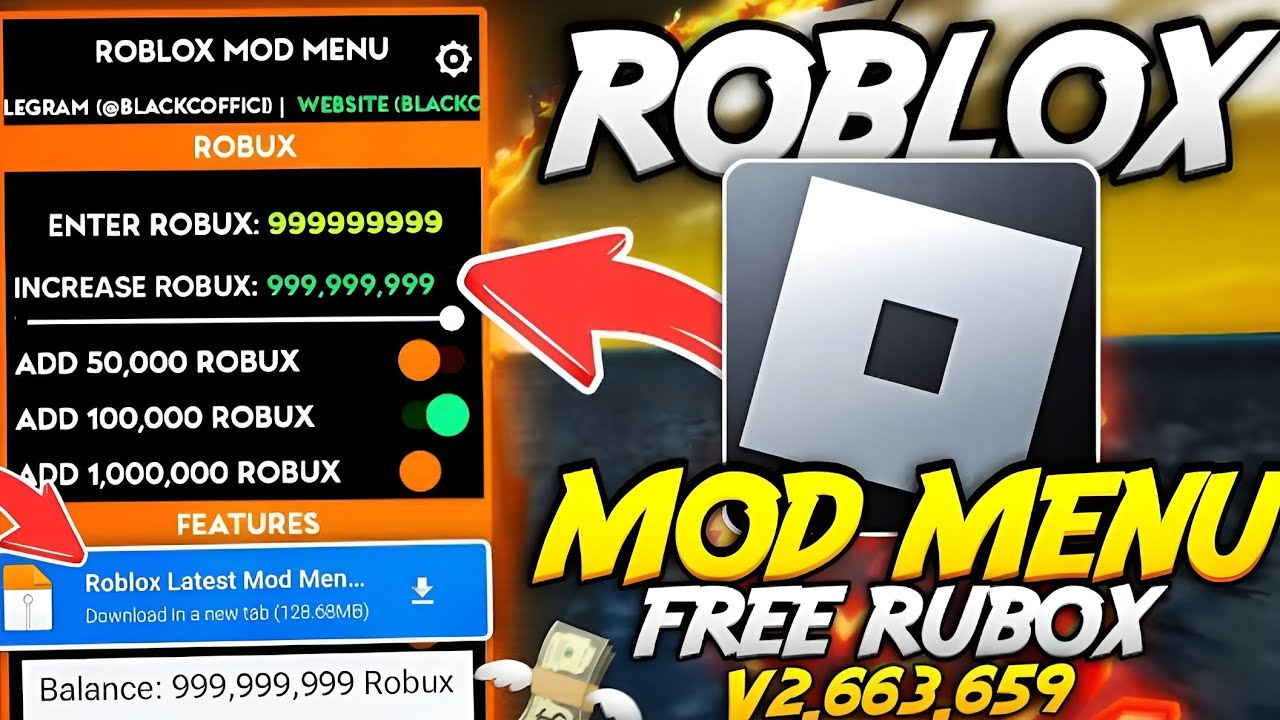 Roblox Mod Menu VIP v2.663.659 - FreeRobux & Shopping | Roblox Mod Apk ...