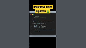 Countdown timer program in python easily explained. #coding #codeswiftz #programming