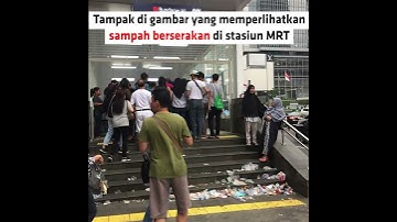 Viral News ! Sampah Berserakan Di Stasiun MRT Jakarta