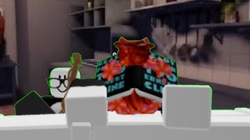 Playing horror shawarma with weird guy (he helped the whole time while we were just messing around)