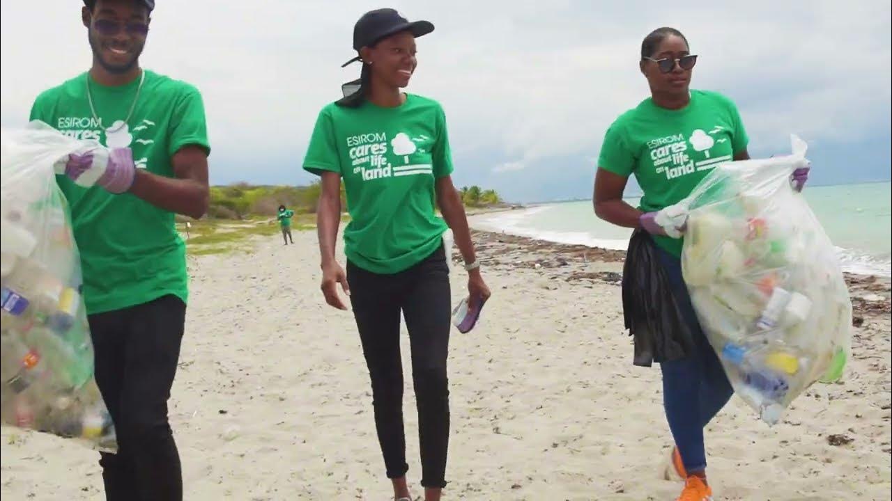 Esirom Beach Clean Up 2022: Hellshire Coastline - YouTube