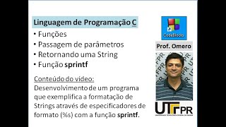 [Linguagem C] Aula 84: Formatando uma String usando a função 'sprintf' (Parte III)