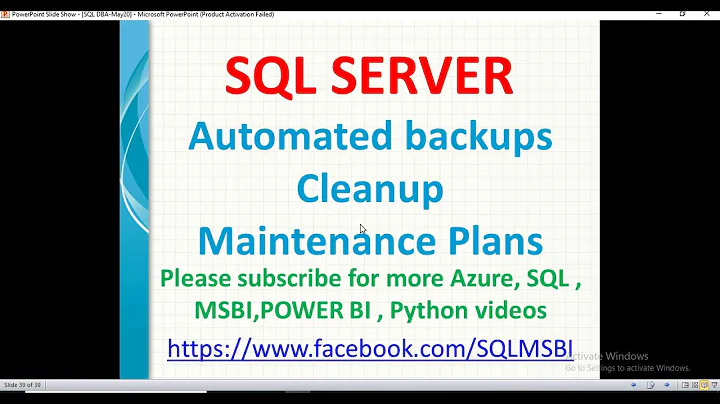 Automated backups cleanup in sql | sql old backups cleanup | Maintenance plans in sql