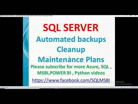 Automated backups cleanup in sql | sql old backups cleanup | Maintenance plans in sql