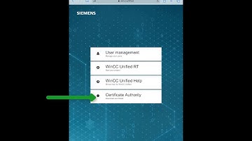 WinCC Unified V16: Webserver Certificate Tutorial Part 2 connect a IOS based device (IPad)
