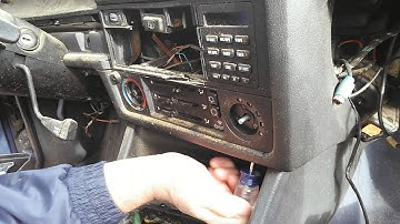 BMW E30 OBC and Heater Control Panel Removal