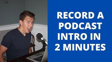 Record a podcast intro in under two minutes using audacity + free music archive