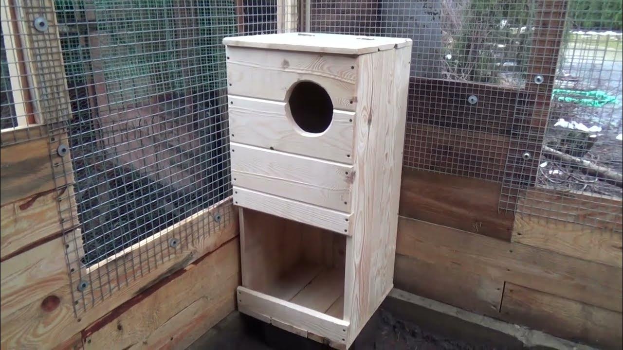 woliera dla kaczek mandarynek budka lęgowa, aviary for mandarin ducks