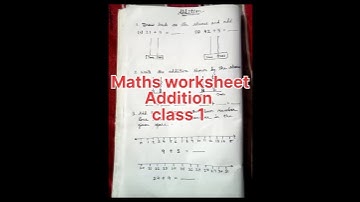 Maths worksheet Addition👍 | #worksheetsmaths |#worksheet |#maths| #shorts