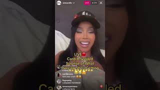 Cardi B Getting A Tongue Piercing