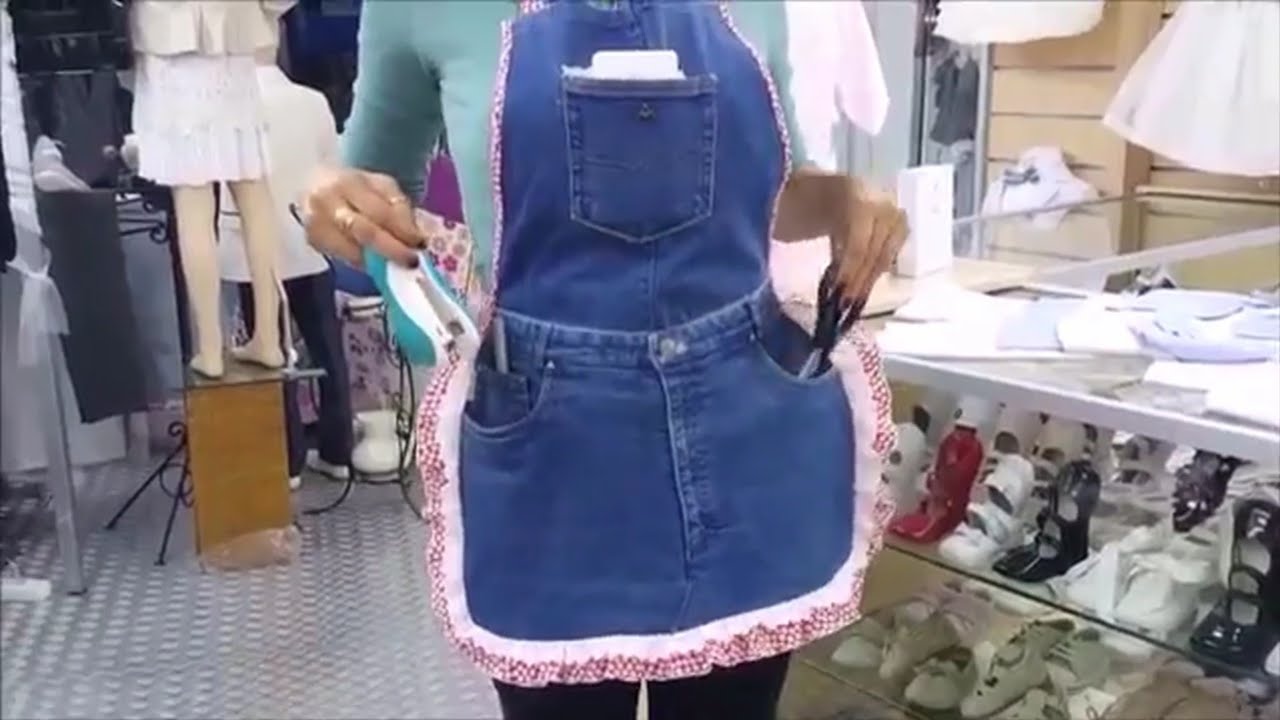 masajes antiflacidez Hacer un delantal con un jeans viejo