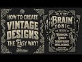 How to Create Vintage Designs the EASY Way!