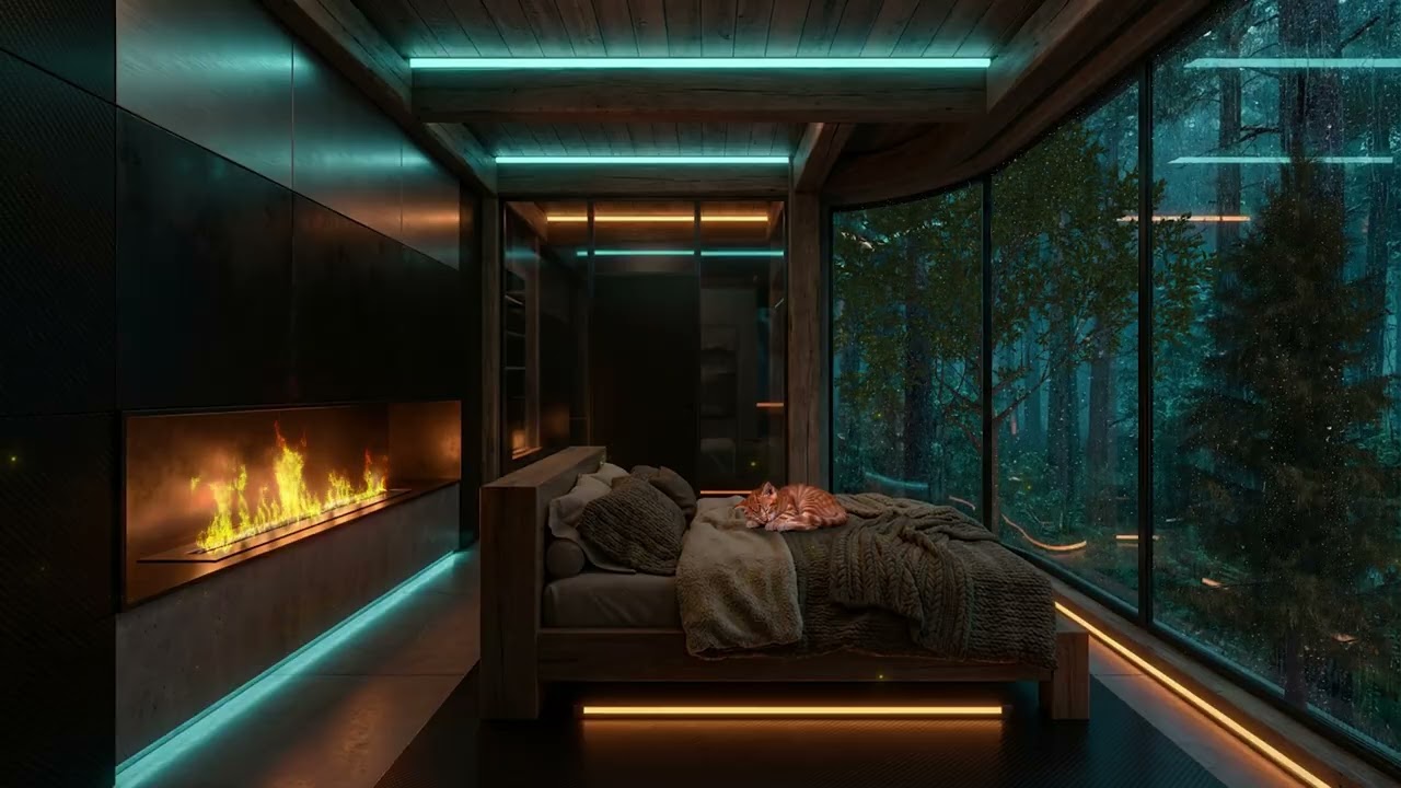 Gentle Spring Garden Rain Sounds 🌧️(No Ads) | Deep Tranquil Night for Restful Sleep & Stress Relief