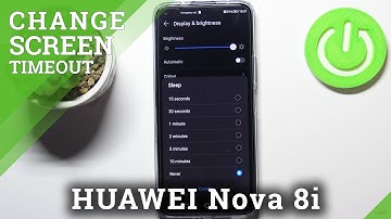 How to Change Screen Timeout on HUAWEI Nova 8i - Change Sleep Time