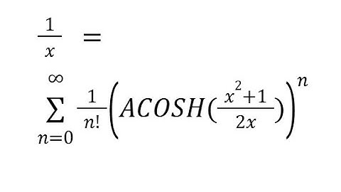 ACOSH Taylor Maclaurin SERIESSUM LINEST POLYNOMIAL REGRESSION Google Sheets or Excel