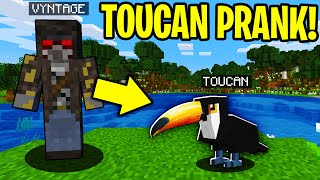 TROLLING AS A TOUCAN IN MINECRAFT!