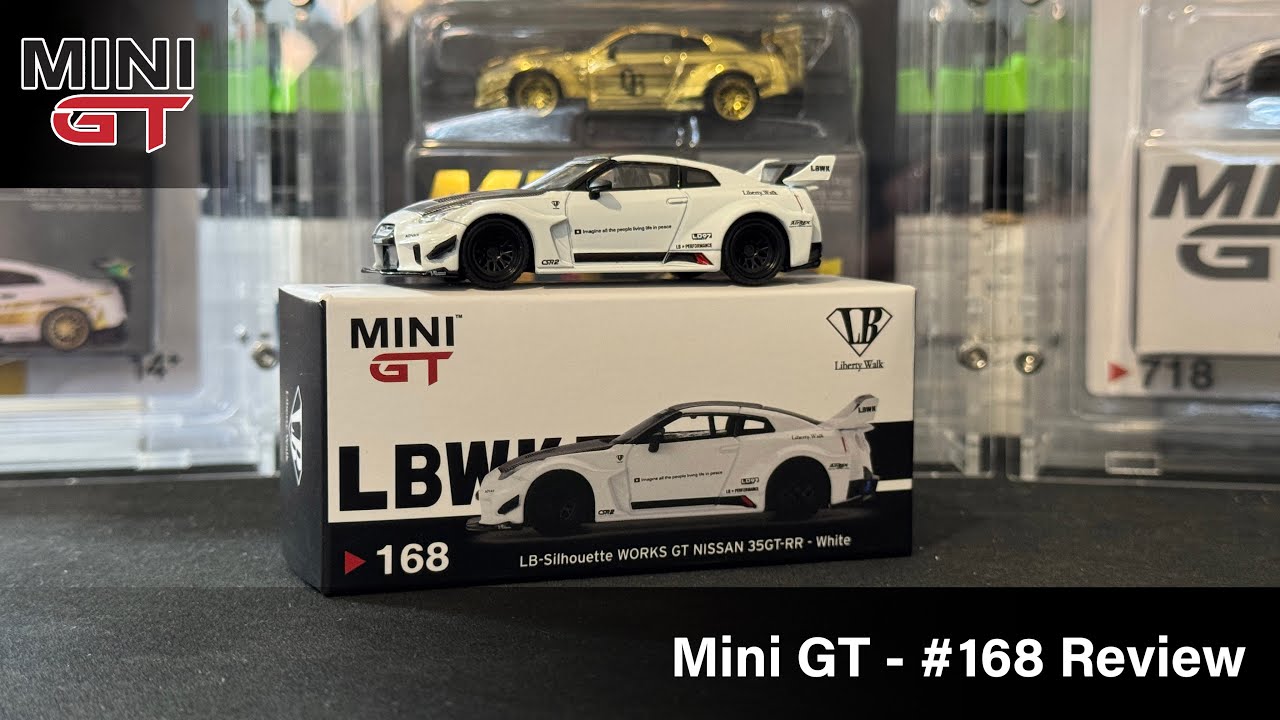 MINIGT/LB★Works/Nissan GT-R White Mini GT - LB-Silhouette WORKS GT NISSAN 35GT-RR Ver.1 White