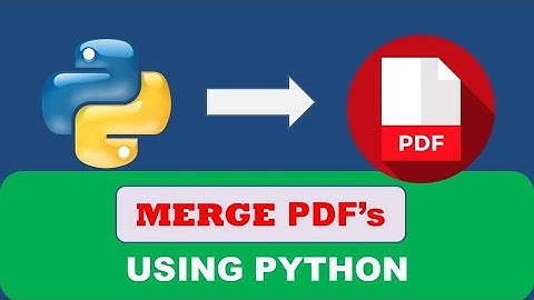 Merge Multiple PDFs for Free Using Python - Python Project Beginner to Advance