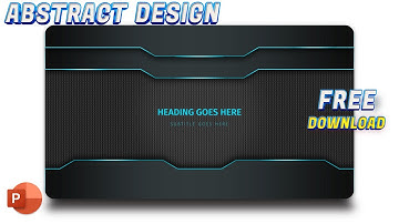 50.PowerPoint Tutorial Background Abstract Design | Intro Slide | #abstract, #background