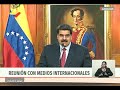 Nicolás Maduro, rueda de prensa completa con medios internacionales, 25 enero 2019