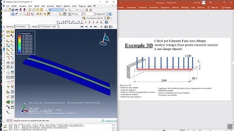 #Abaqus | #Tutorial 1 | Static Analysis of a 3D Clamped #Beam