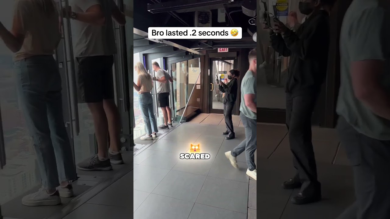 Would You Dare Try This Terrifying Glass Ride? #short