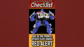 ✅ Transformers CHECKLIST: Autobot Red Alert - Age of the Primes Part #6