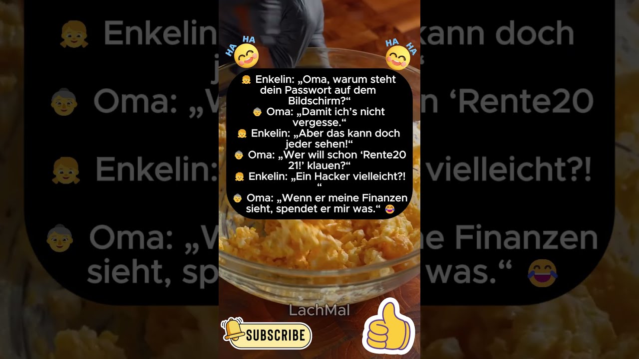  Omas Passwort Taktik Sicher Wie Der Brotschrank Witz Lustig